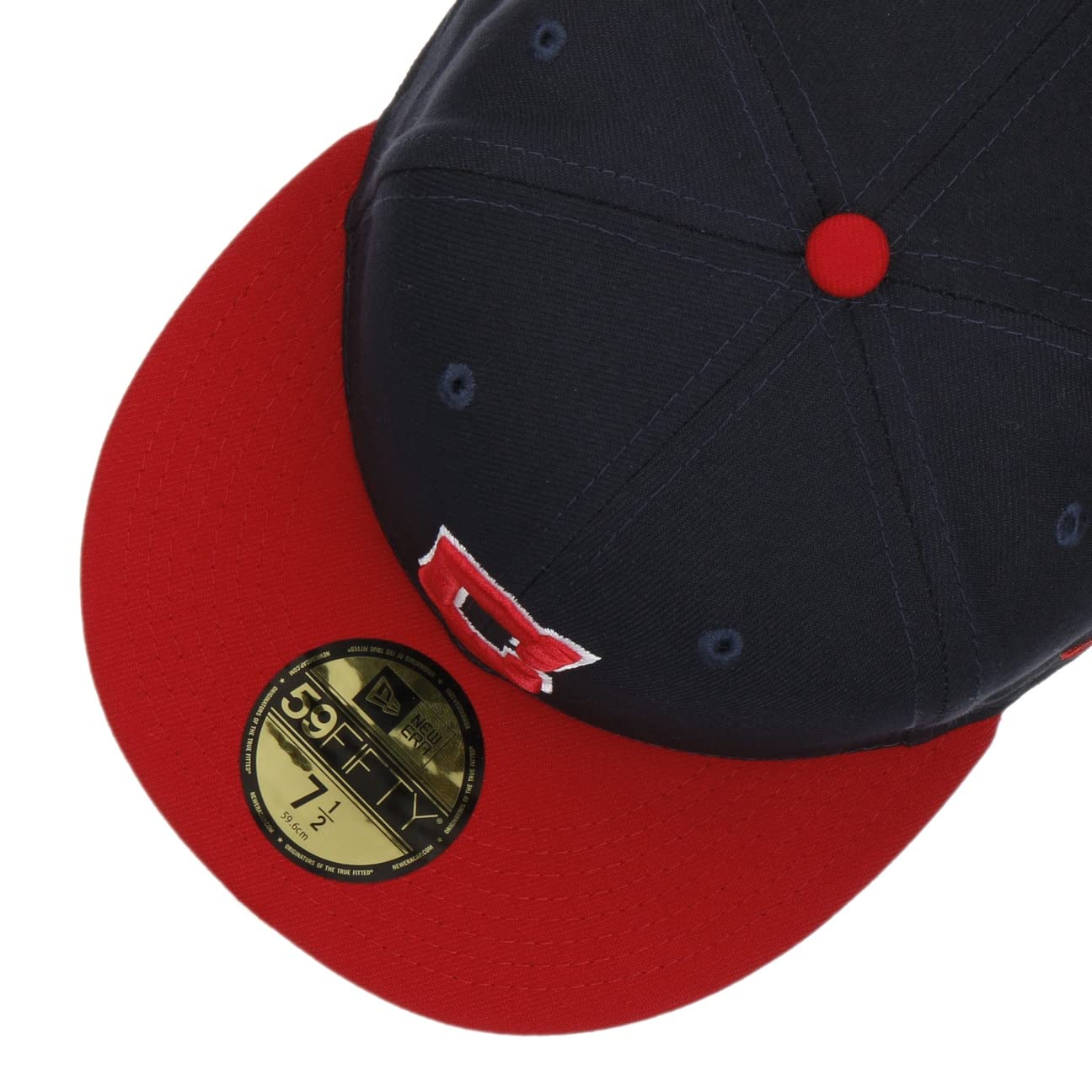 New Era 59Fifty MLB Ac Perf Emea Guardians Cap Basecap Baseballcap Fitted Flat Brim Cleveland Herren - Hinten geschlossen, mit Schirm Frühling-Sommer