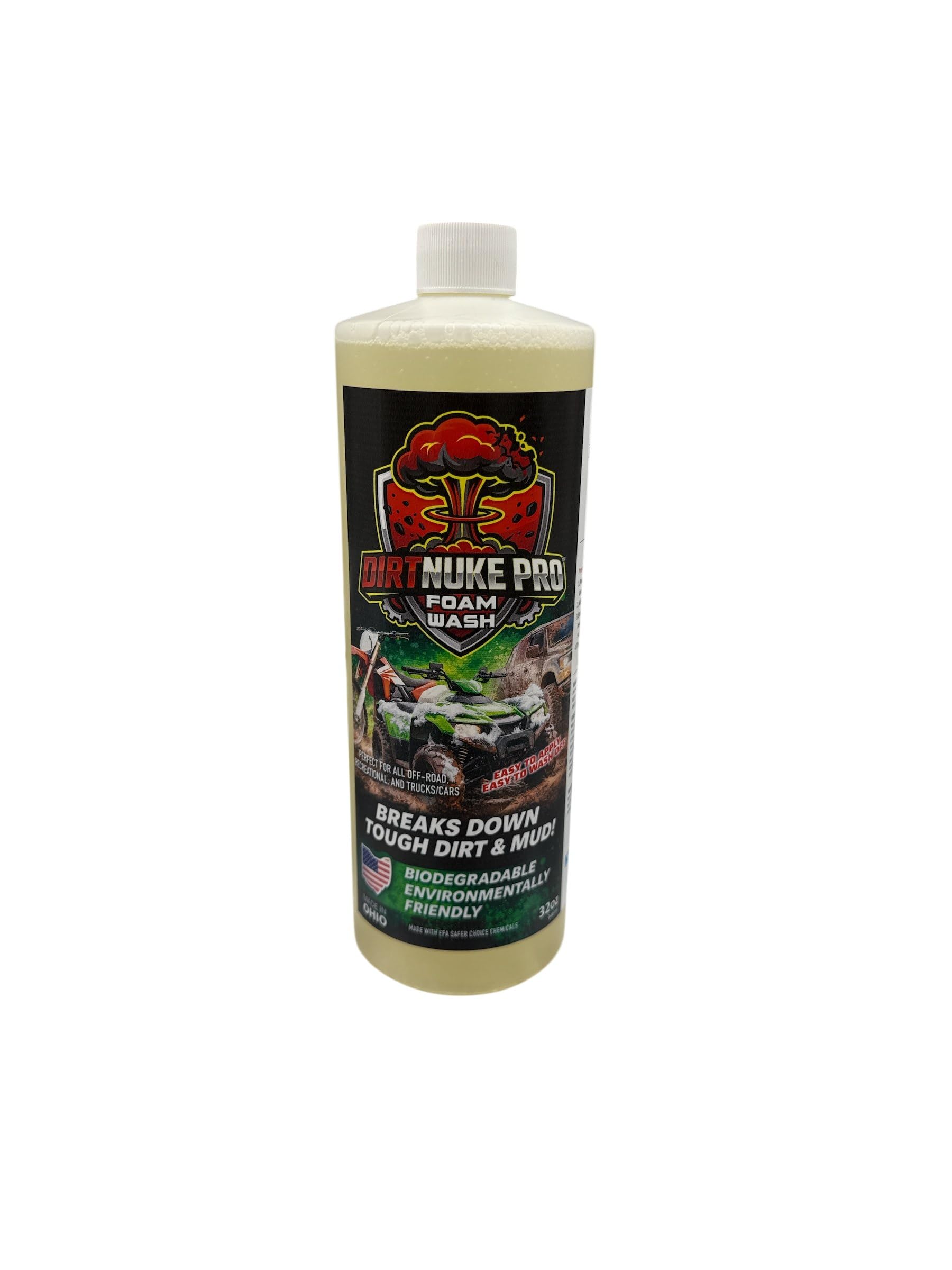 Foam Wash 32oz Bottle | EPA Safer Choice Chemicals, Biodegradable