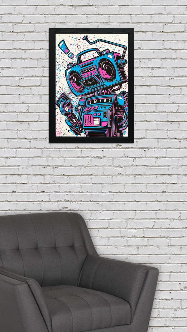 Amazon.com: Music Poster Art Print - Boombox Robot Artist Series