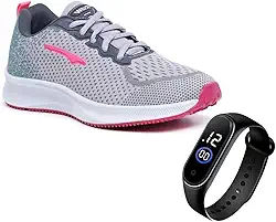 Tenis Academia Feminino Leve Macio Corrida + Relogio