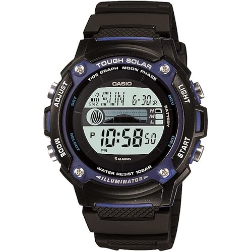 Casio - Casio Mens Tough Solar Illumina (WS210H-1AVCF) ,Black