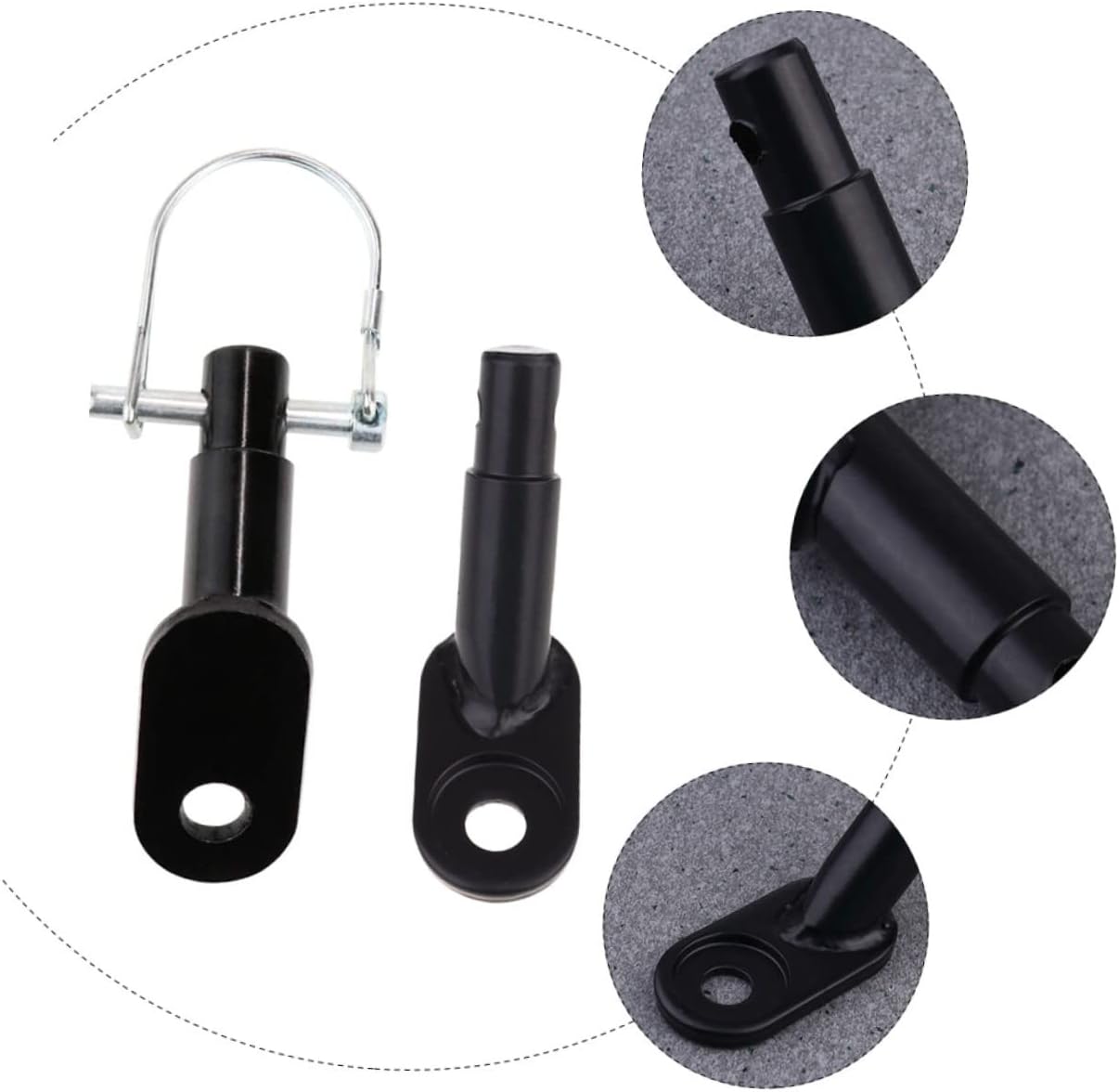 YARNOW Bicycle Traction Head Trailers Wheel Clamp Hitch for Trailer Axle Bike Bell Tow Bar Caps Trailer Arm Tow