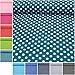 Produktbild MAGAM-Stoffe Lena Punkte Jersey Stoff Oeko-Tex Meterware 50cm (05. Petrol)