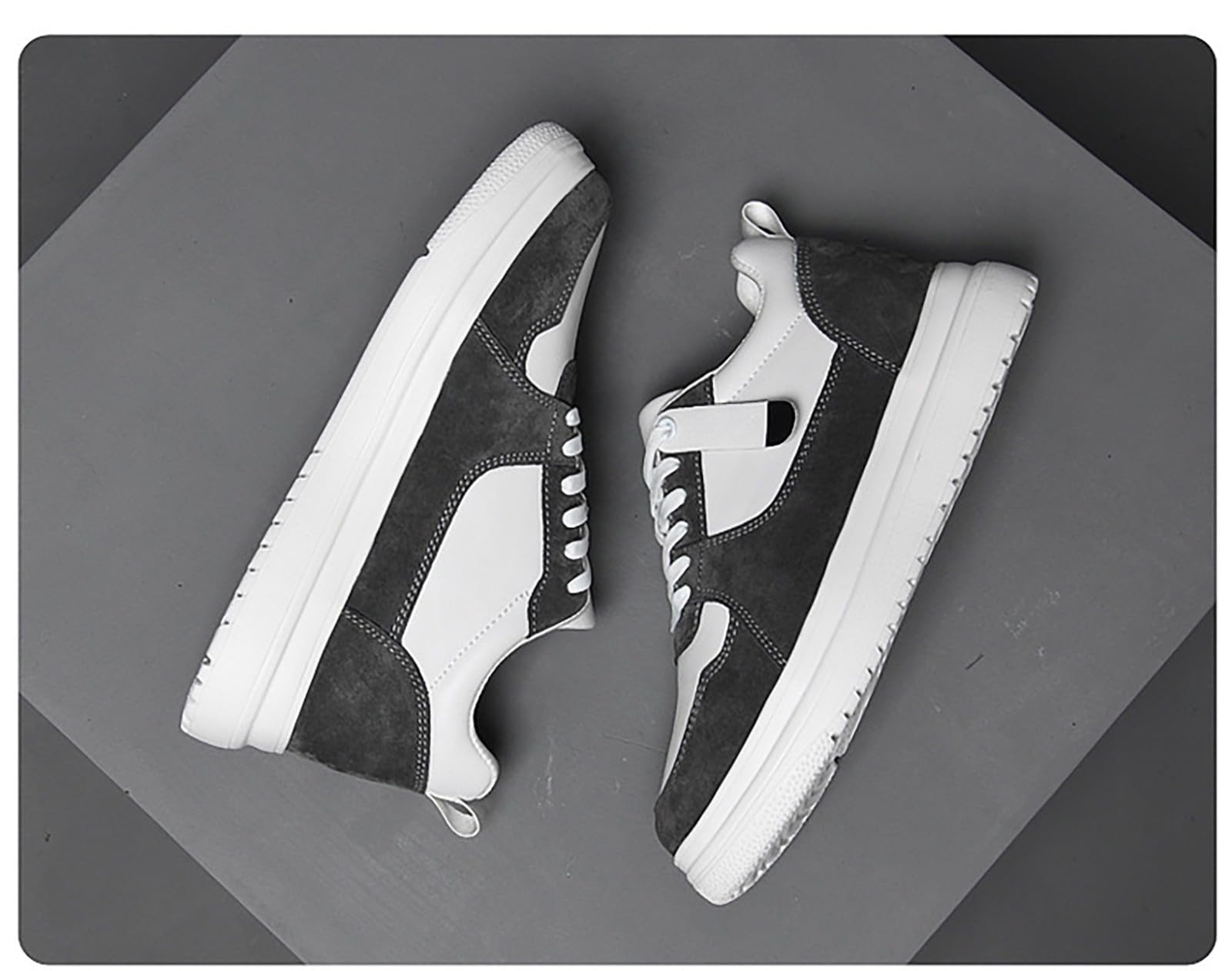 Zapatos elevados para hombre, 6/8/10 cm, unisex, ajustables en altura, zapatos casuales, antideslizantes, transpirables, zapatillas de deporte elevadas, zapatos con cordones