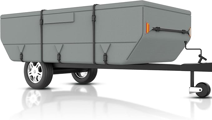 Tuszom Pop Up Camper Cover, 7 Layers Waterproof Folding