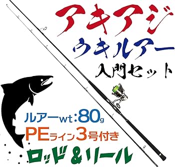 Amazon.co.jp: 【アキアジ釣り ウキルアー ロッドリールセット】鮭釣り