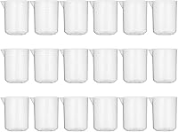 ZOEYES 18 Pack 1000ml Polypropylene Plastic Beakers - Durable Graduated Measuring Cups for Lab Experiments, Kitchen, School Science