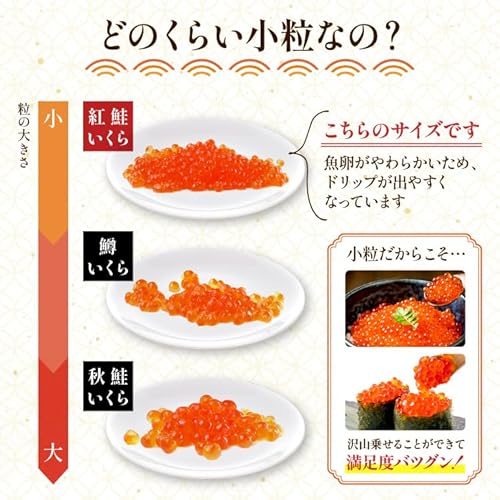 十文字屋商店 天然紅鮭 イクラ 醤油漬け 250g の商品画像 3