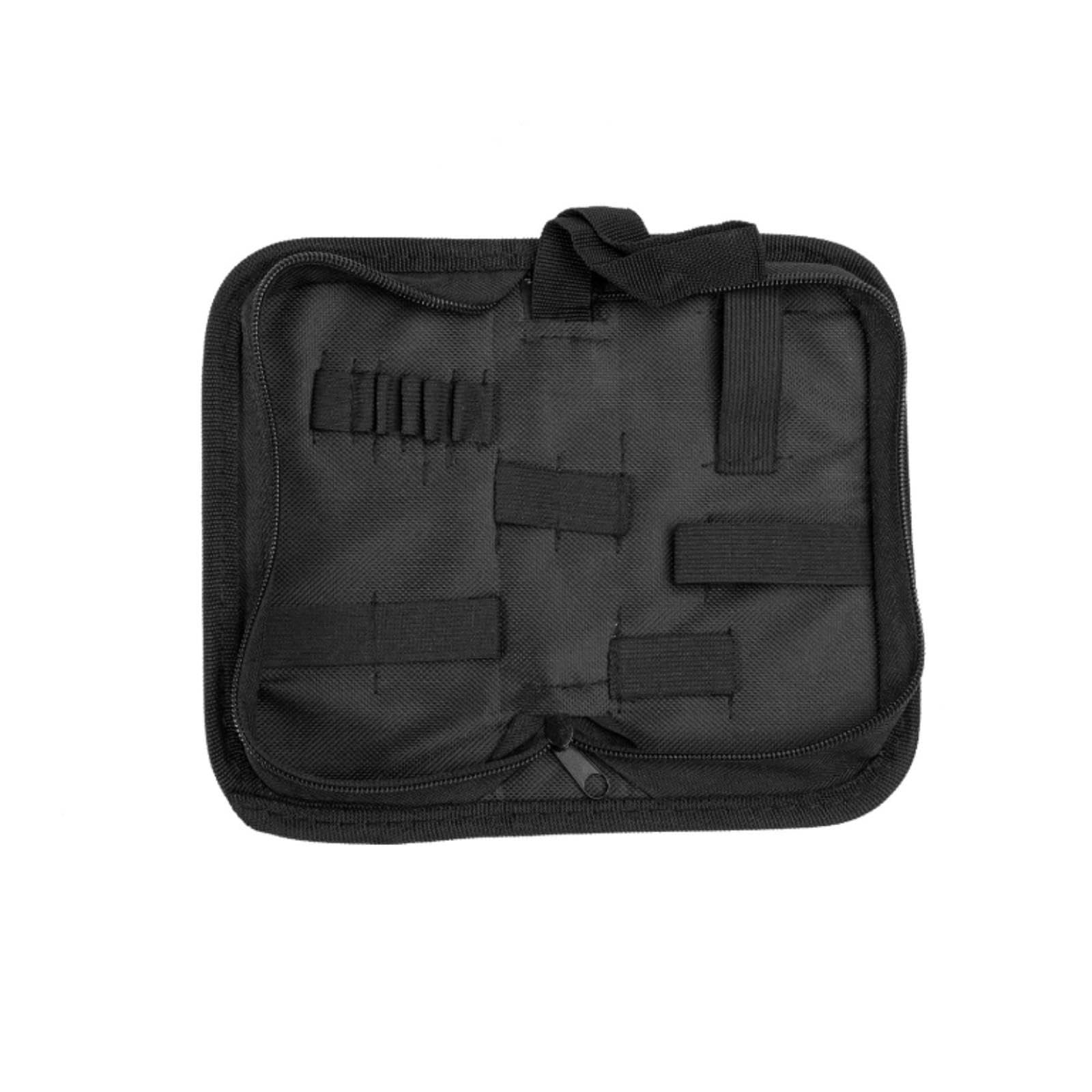 Zippered Tool Pouch Textile Soft-Sided Tool Organizer Bag Rectangular Storage Item Black Model a-image-31