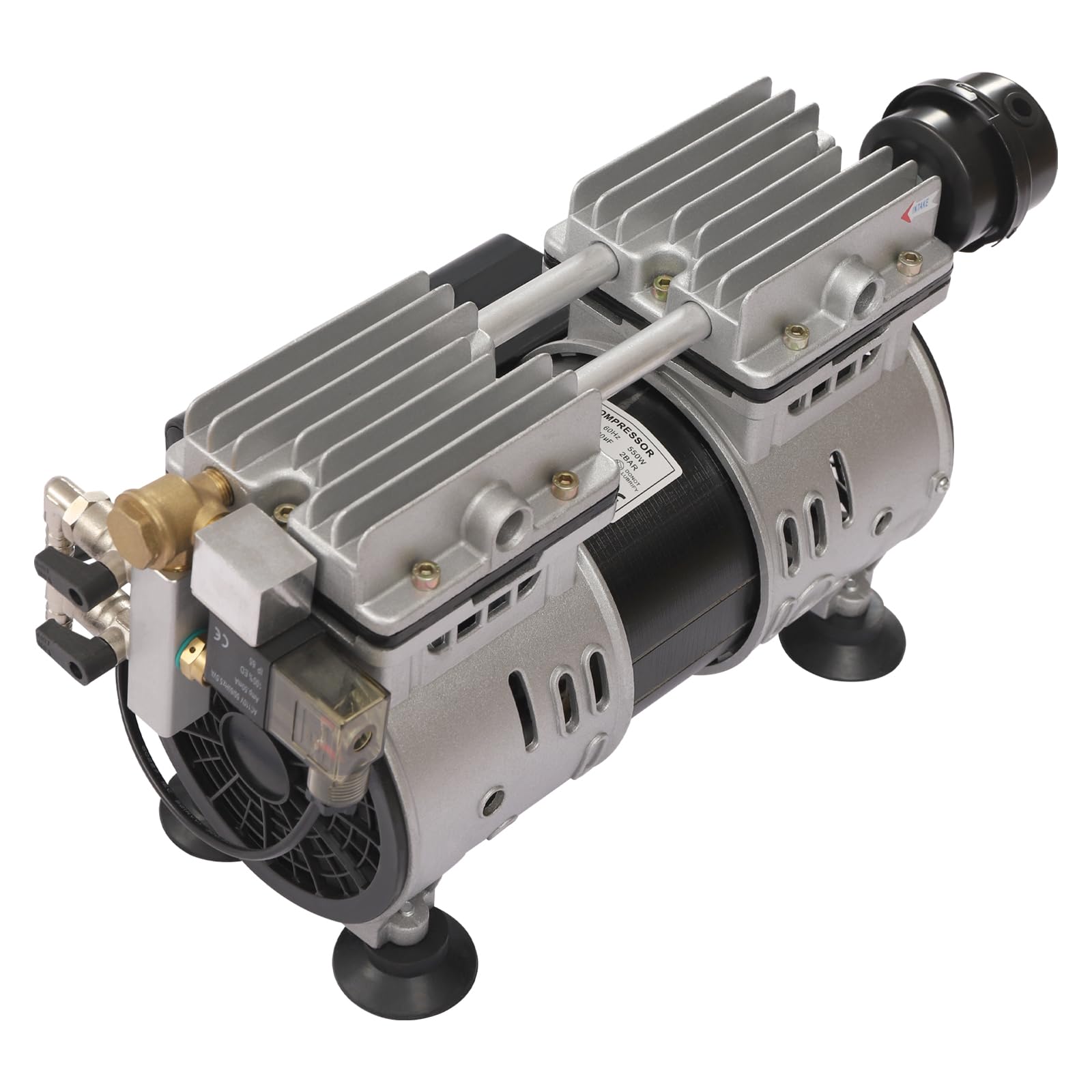 RocoReny 3/4 HP Pond Aerator,550W Air Pump Compressor Pond Aerator System 110V Timer & Valves, Air Compressor for Up to 3 Acre Pond,Lake,Deep Water Subsurface