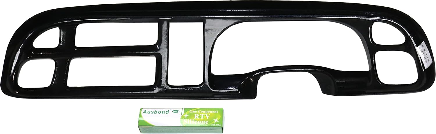 Garage-Pro Molded Dash Cover Kit with Instrument Panel Cover Replacement for Dodge Ram 1500 1998-2001 Black ABS Thermoplastic Fits Models With 3.0 in. Deep Top Lip Replaces # 99815013, 98915013