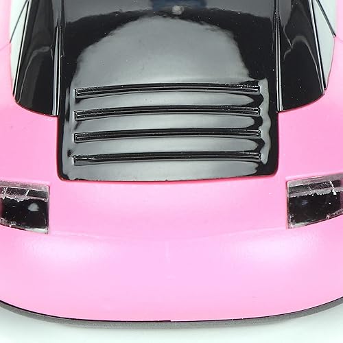 Miniatura 7 de Tbest Ratón para computadora en forma de automóvil, accesorios de computadora rosa, periféricos, mouse inteligente en forma de carshaped portátil de