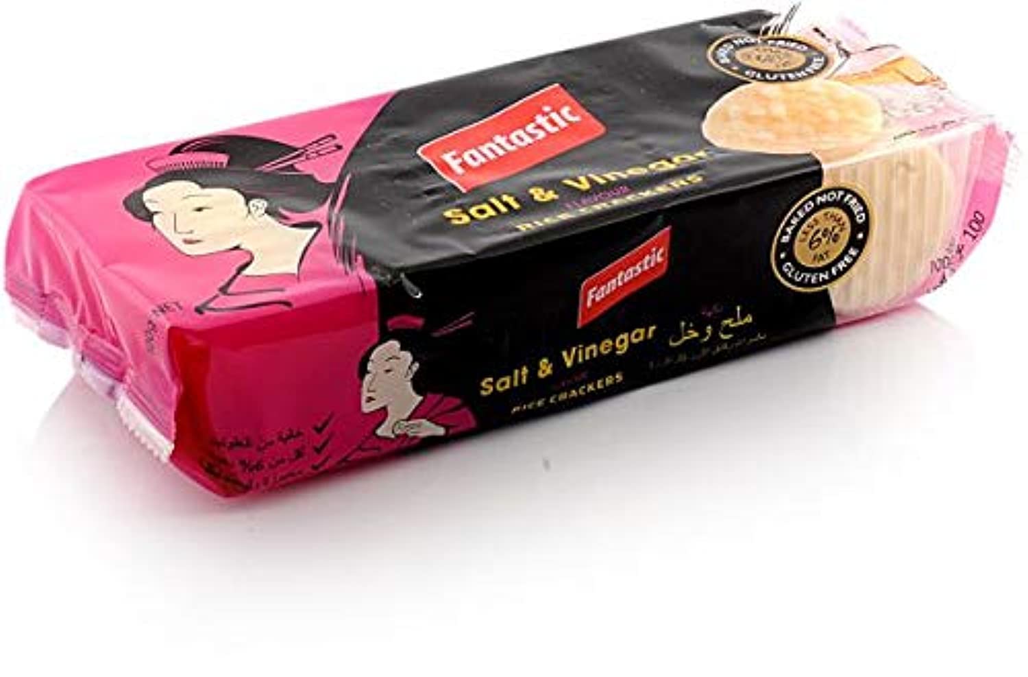 Fantastic Rice Crackers Salt & Vinegar 100 Grams
