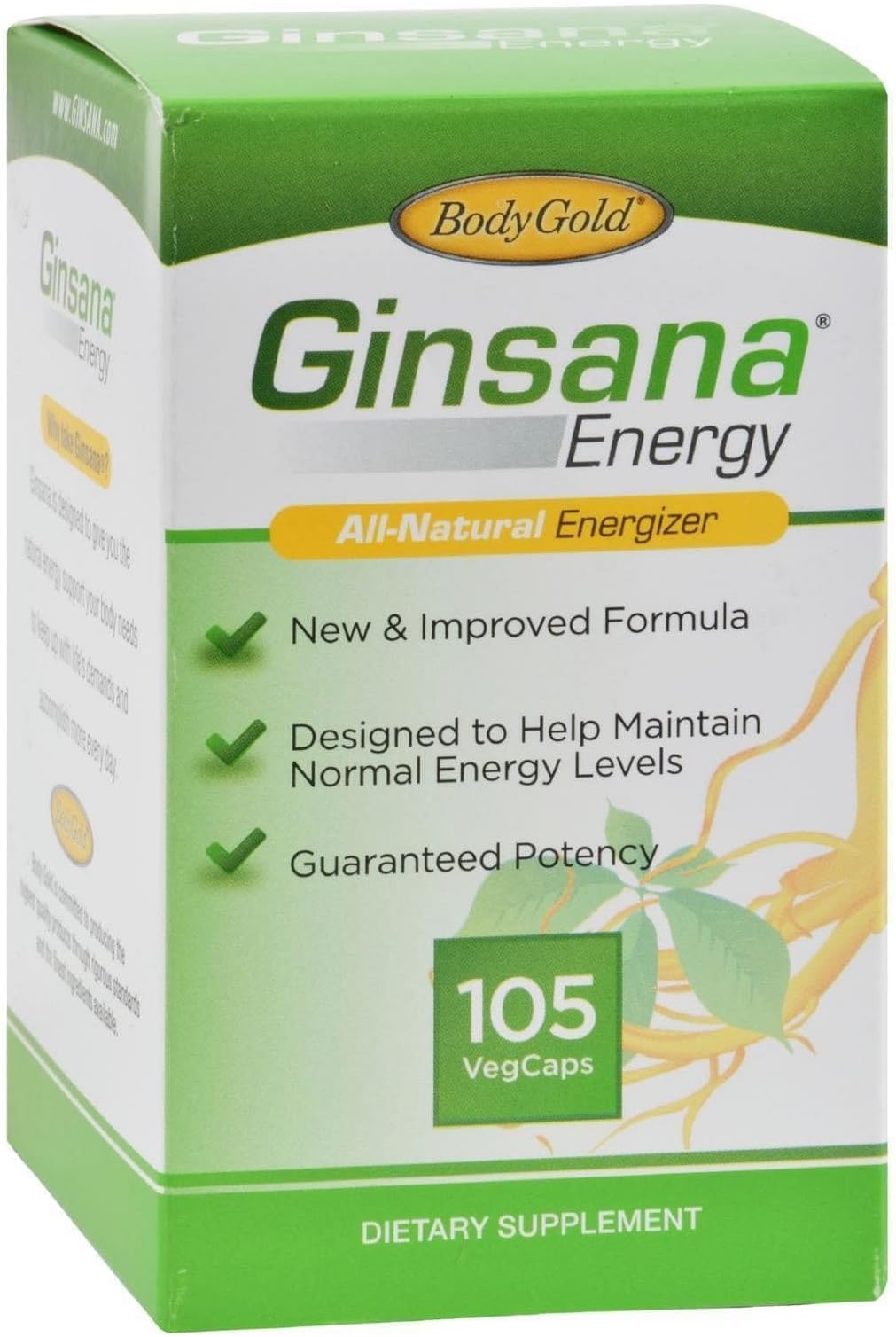 Body Gold Ginsana Extreme Capsules 105 Cap (Multi-Pack) 6