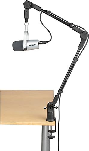 Miniatura 8 de Gator Frameworks Soporte de micrófono montado en el escritorio de perfil delgado para transmisiones, podcasts, creación de contenido, transmisión en