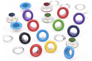 200-Piece Large Eyelet Kit for DIY Creations