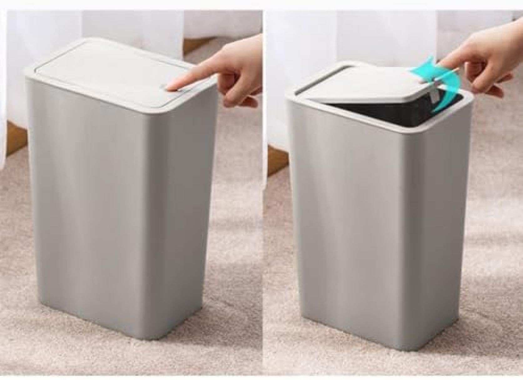 Amazon｜ゴミ箱ふた付きホワイトリットルごみ箱フタ付きキャスター付き