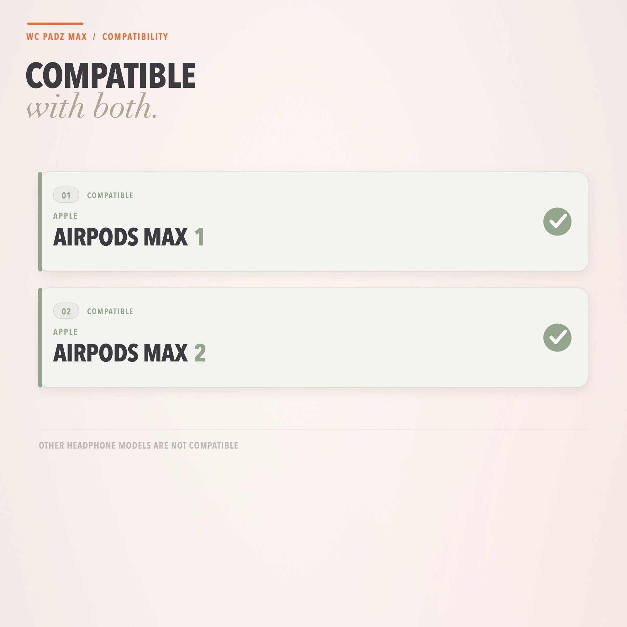 WC PadZ Max - Poduszki nauszne do AirPods Max 1 i 2