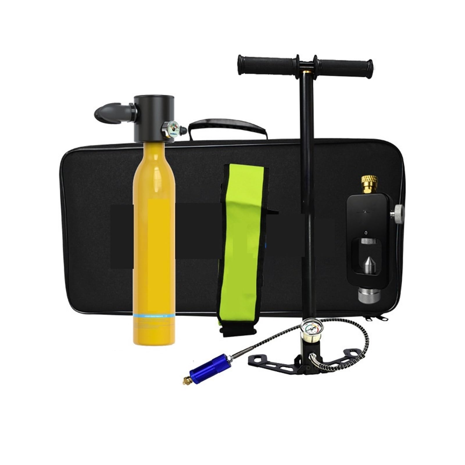 Portable Dive Cylinder, 0.5L Diving Oxygen Cylinders, Adult Swimming Equipment Portable, Gear(Giallo)