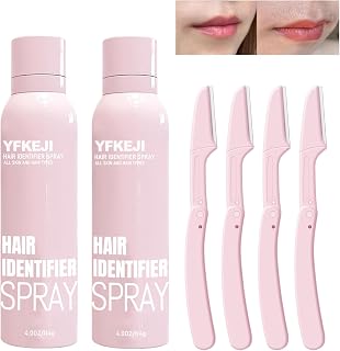 Hair Identifier Spray for Face Shaving Dermaplaning 2 Set (114 milliliters Each, Floral Scent, Pure Natural Plant Ingredients, 4 Fl Oz, 2 Items)