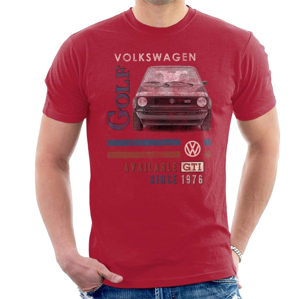 Volkswagen GTI 1976 Men's T-Shirt Cherry Red
