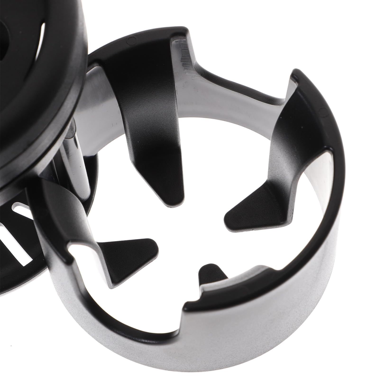 Portabicchiere per Passeggino Nero, Porta Borraccia e Tazza in Plastica e Metallo, Stabile per Bici e Scooter