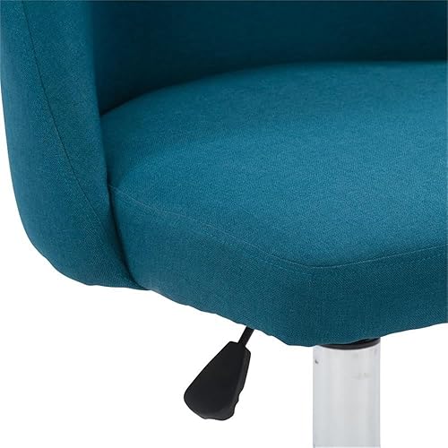 Miniatura 4 de CorLiving Marlowe - Silla tapizada de tela sin brazos en azul oscuro