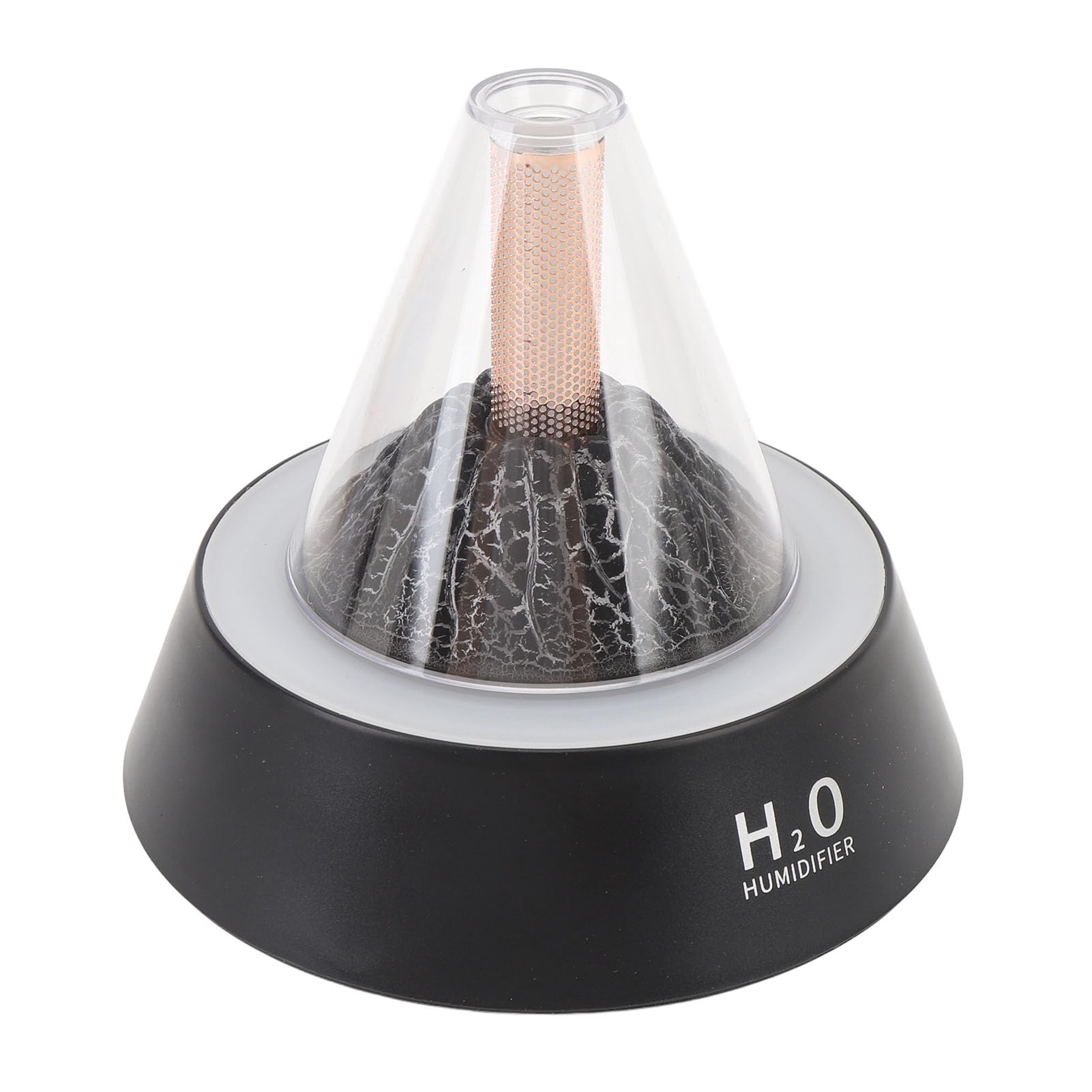 Dyfuzor olejków eterycznych Volcano, nawilżacz powietrza, 80 ml, dyfuzor aromaterapeutyczny z ciepłym światłem RGB, bezwodny, z automatycznym wyłączaniem, do domu, sypialni,