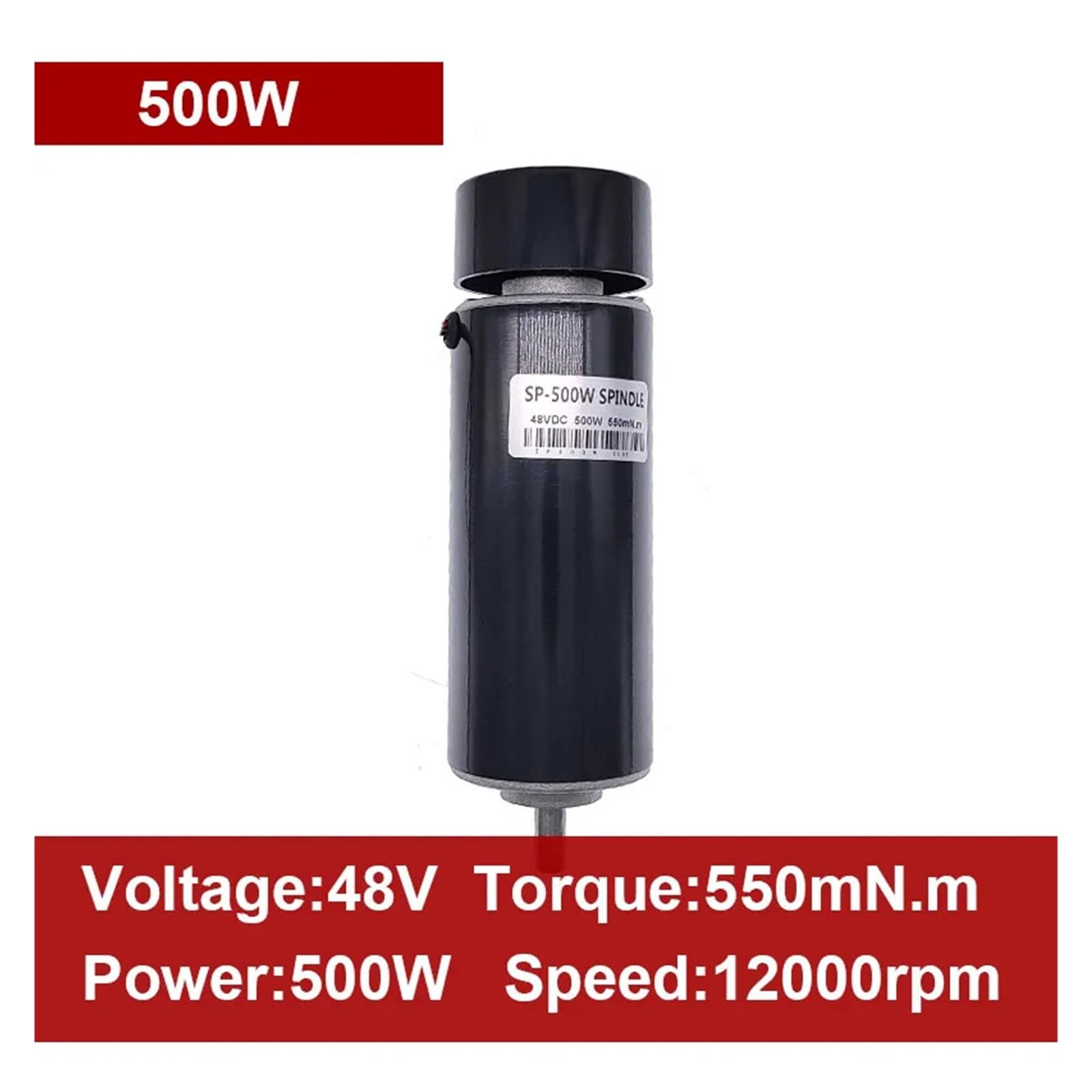 500W air-cooled spindle motor 48V ER11 chuck CNC 100VDC 0.5Kw spindle motor for engraving