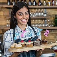 Vista 4 de 12 adornos de sirena para cupcakes con temática de cola de sirena, decoración de fiesta de cumpleaños de sirena