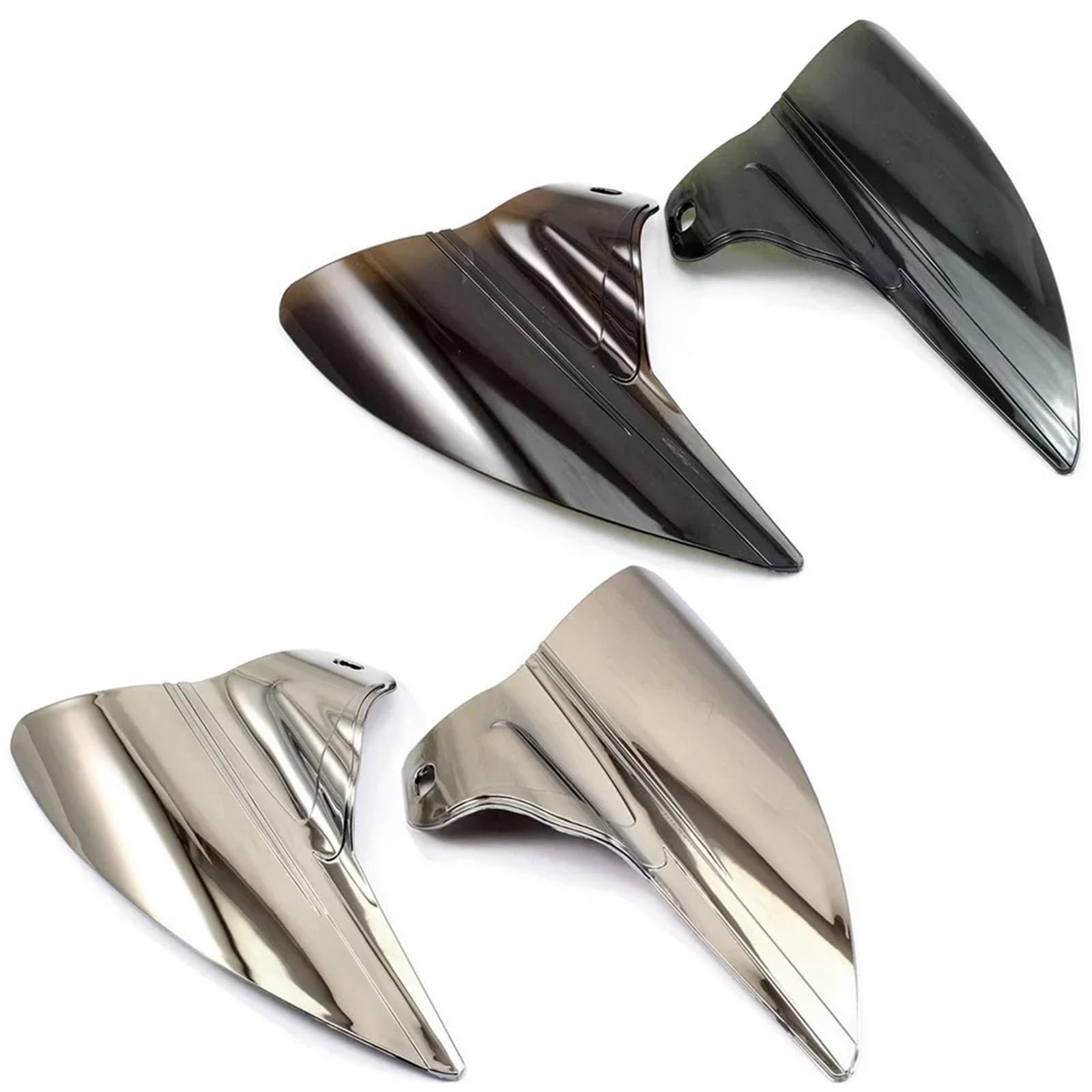 Antiscottatura Marmitta Moto Deflettore di calore e aria riflettente per sella per moto, adatto per Harley Touring Electra Road Street Tri Glide Road King Scudo Termico(Chrome)