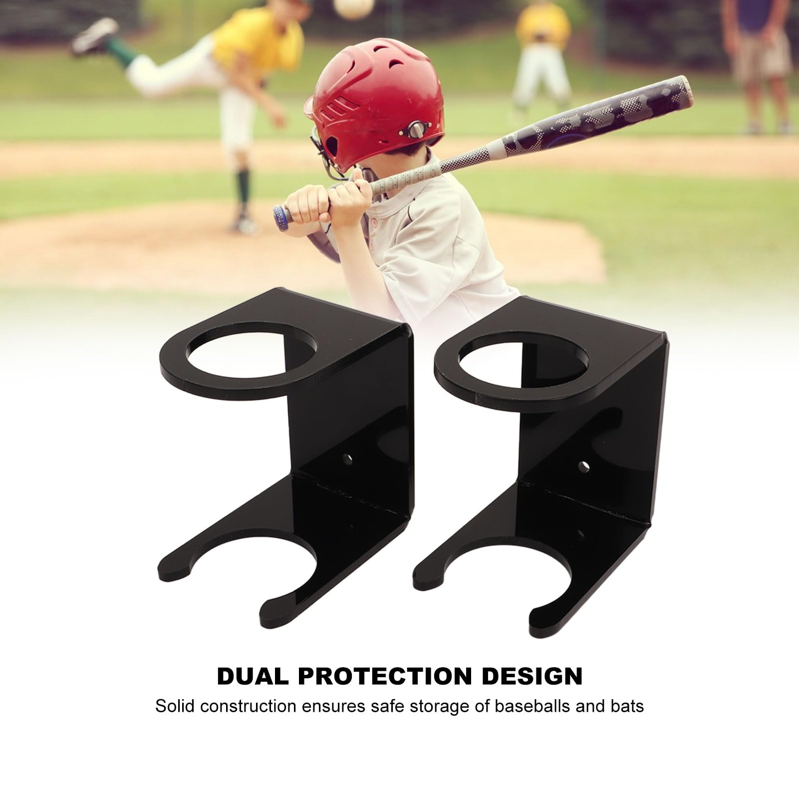 Support Mural Universel Vertical Pour Batte De Baseball Et