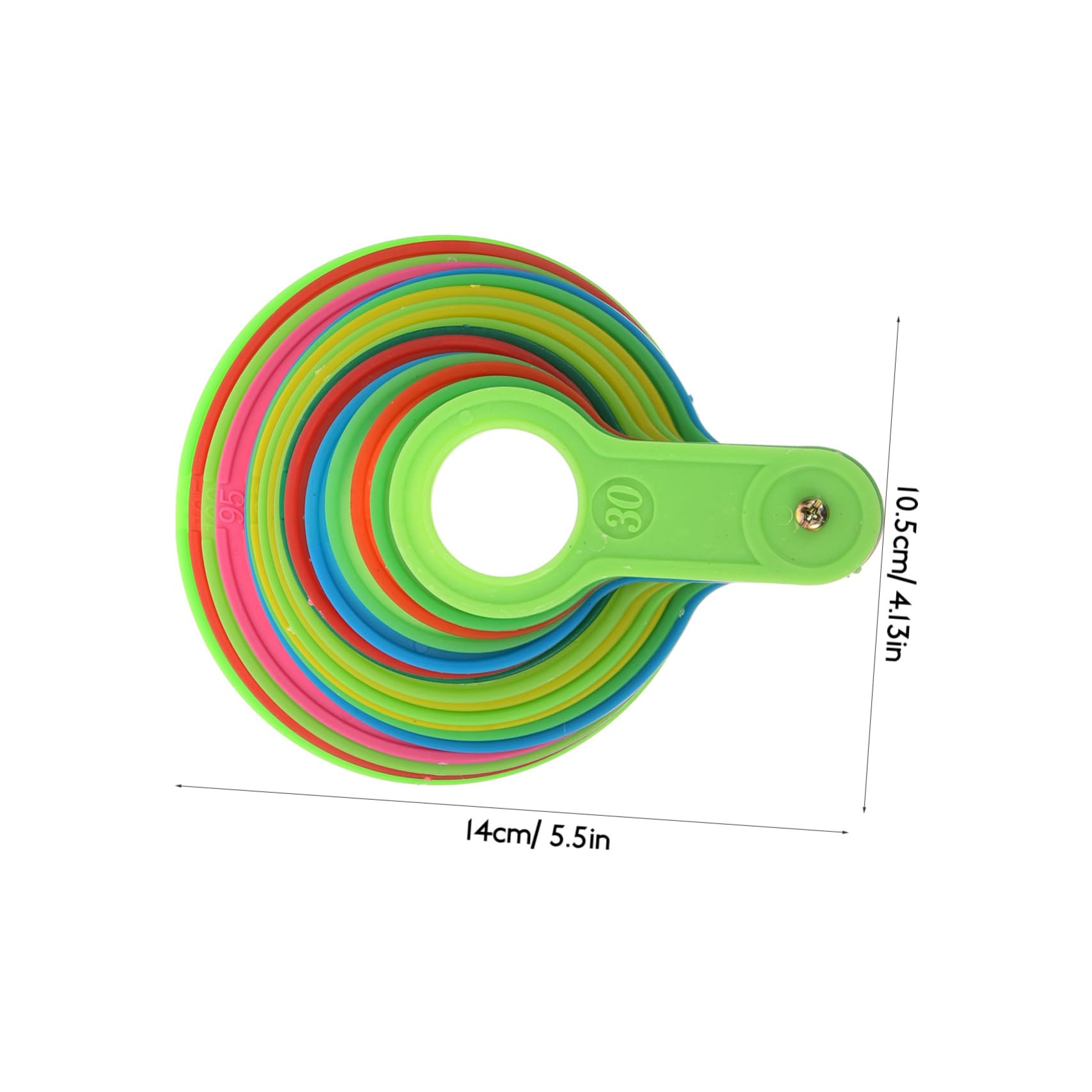 FUNOMOCYA Plastic Diameter Measuring Ring for Fruits Gauge Tool for Citrus Oranges and Apples Easy Classification for Farm and Store Use Variety