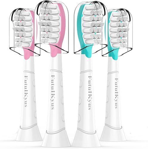 Miniatura 1 de Cabezales de repuesto para niños Philips Sonicare cepillo de dientes eléctrico suave para niños 7+ Cabezal estándar para niños y niñas, HX603294