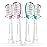 Kids Replacement Heads for Philips Sonicare: 7+ Child Soft Electric Toothbrush Standard Children Brush Head for Boy Girl, Pink & Blue 4 Pack