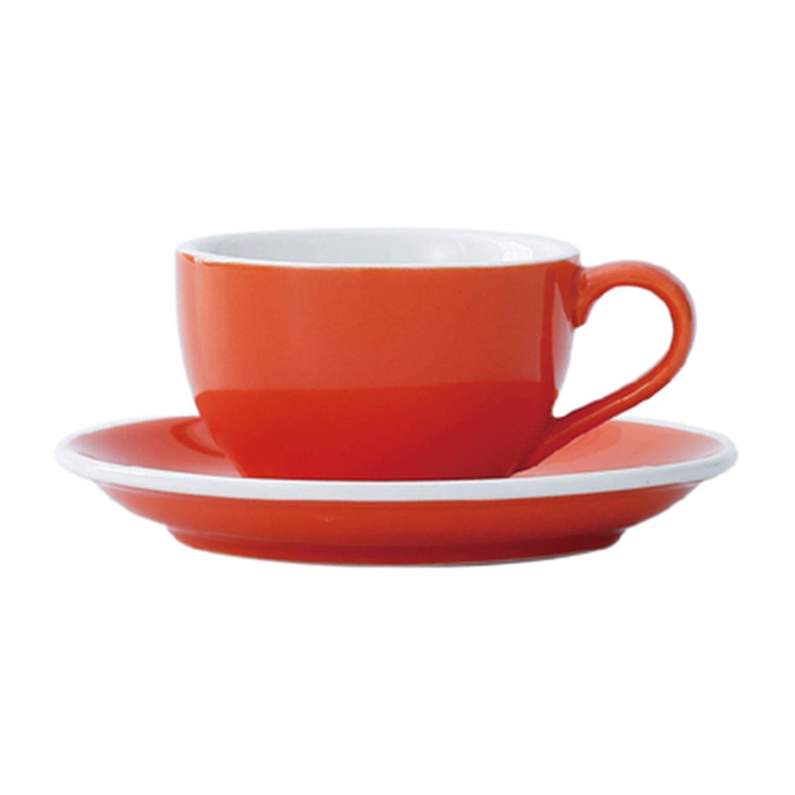 150 ml de cerámica Tazas de café Taza de café Capuchino Simples Flor Copas Latte 996 (Size : 150 ml, Color : 19bright)
