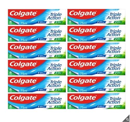 Colgate Triple Action Toothpaste, 12 x 75ml