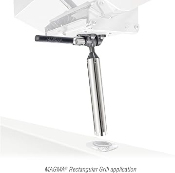 Magma T10-355 LeveLock Rod Holder Boat Grill Mount, Stainless Steel