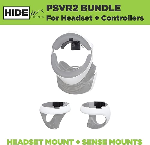 Miniatura 2 de HIDEit Mounts Wall Mount for PSVR 2 - Bundle for PlayStation VR 2 and PSVR2 Sense Controllers - American Company - Not Compatible with Other VR
