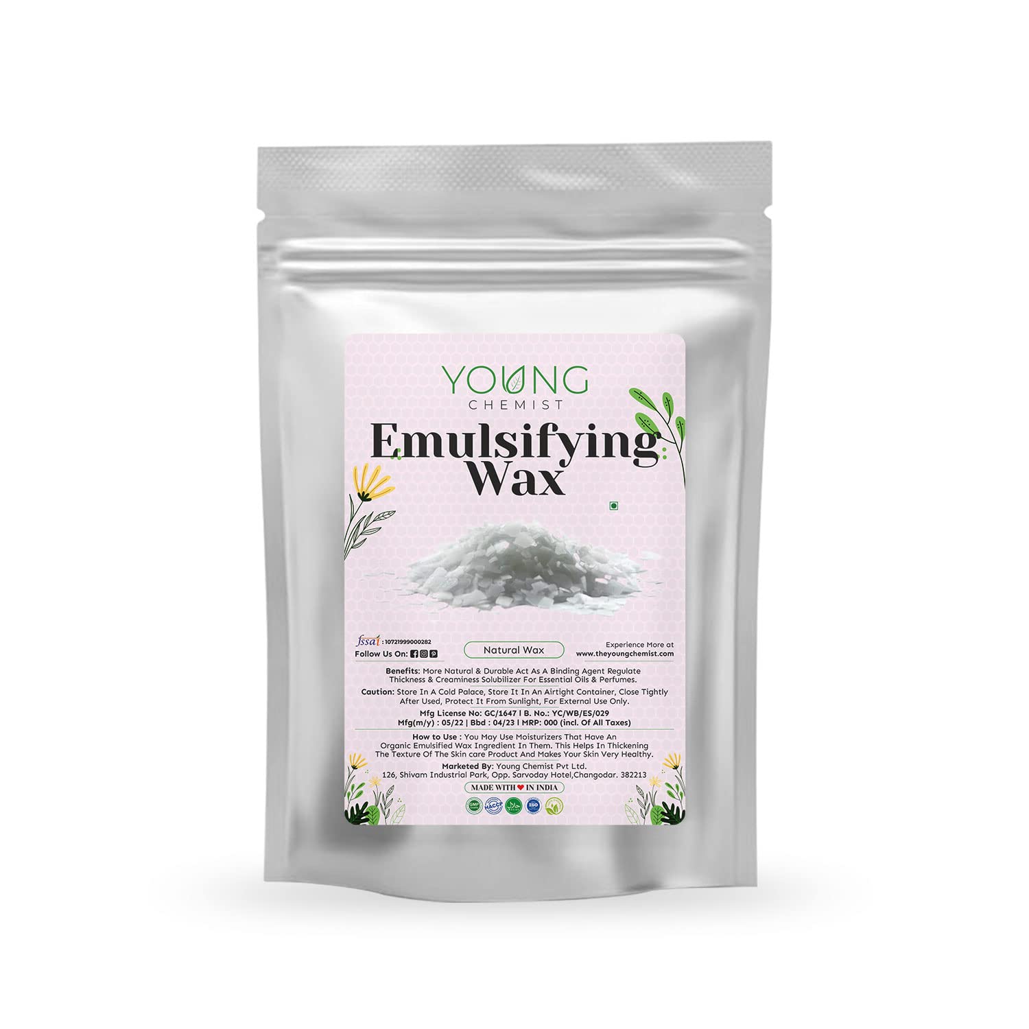 YOUNG CHEMIST Natural Unrefined Raw Emulsifying Wax for Candle Making, Home and Kitchen Project Use and, Body Care 100 GM-image-19