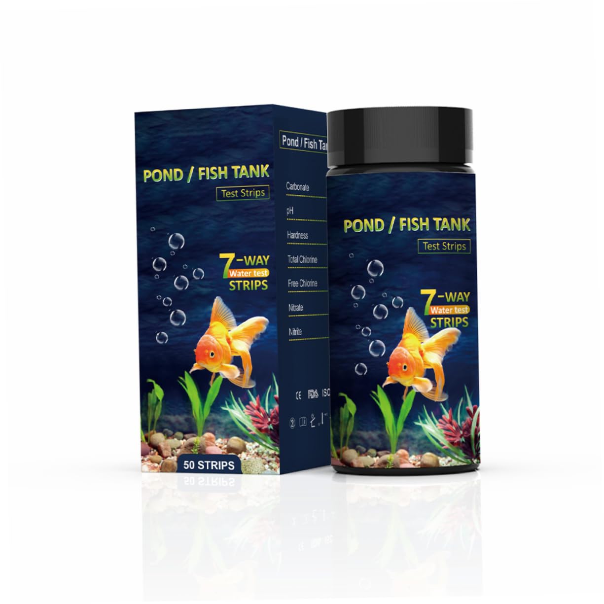 iplusmile 200 Pz Strisce reattive per la qualità dell'acqua test acqua potabile Strisce di test dell'acqua tester di durezza dell'acqua kit per il test dell'acqua della piscina pvc