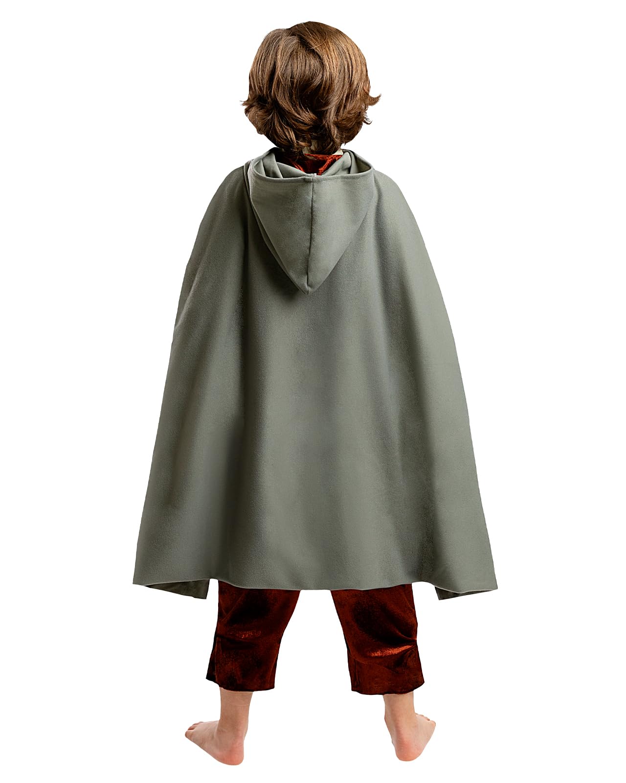 Funidelia Disfraz Oficial de Frodo - El Señor de los Anillos para niño, Incluye camisa con chaleco, pantalón, capa - Traje para niños para fiestas, Carnaval y Halloween - Talla 10-12 años