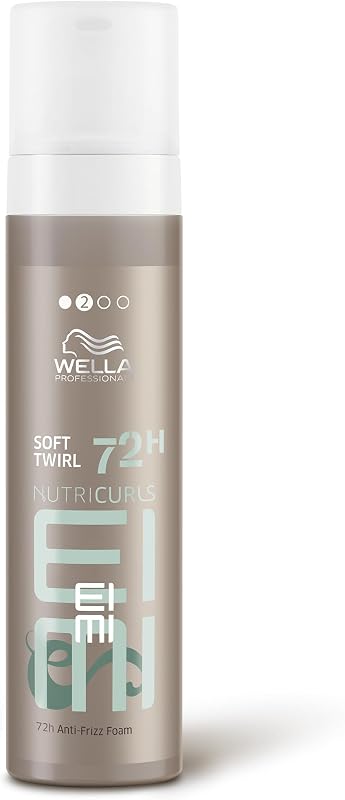 Wella Professionals EIMI Nutricurls Soft Twirl | 72H Anti-Frizz Foam | Add Volume, Light Control & Defines Waves | 6.7 Fl Oz | Add Volume, Light Control & Defines Waves | 6.7 Fl Oz