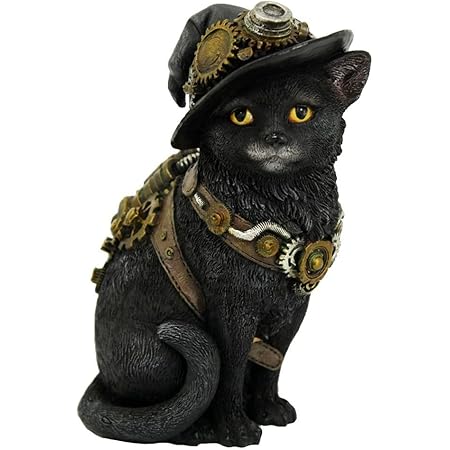 Figurine Décorative Chat Lanterne Nemesis Now - Noir - 18.5 Cm - Modèle Reapers