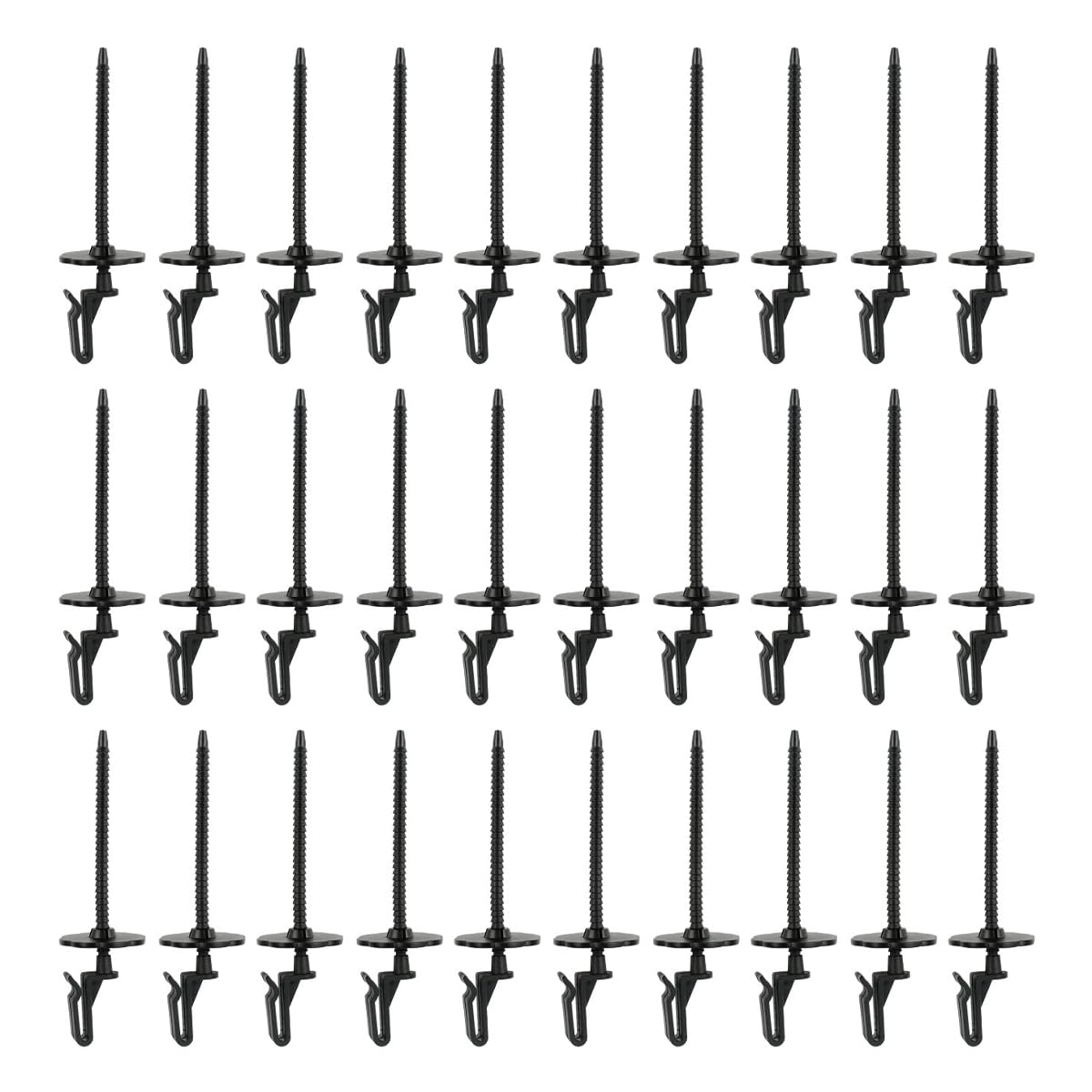 Muiltvoe 30pcs Solar Panel Protection Clips Fence Panel Clips Nylon Wire Mesh Fence Fastening Kit