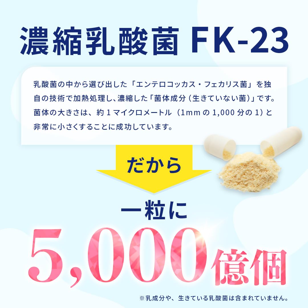 Amazon | FK-23 濃縮 乳酸菌 1袋に15兆個 + 5種のエンザイム