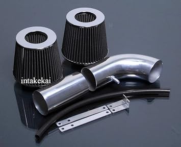 INTAKEKAI Performance Air Intake Compatible with 1988-1995 FORD BRONCO F-150 5.0 5.0L 5.8 5.8L V8 MODELSWILL ONLY FIT FOR VEHICLE without THE MAF SENSOR UNIT BLACK