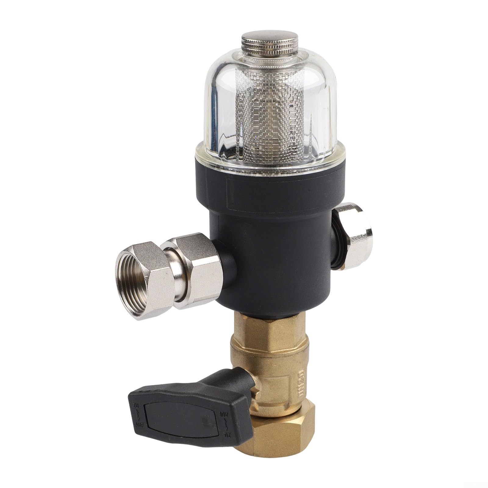 Filtro magnetico per caldaia per riscaldamento centralizzato e sistemi a pavimento, separatore di fanghi filettati DN20/DN25 con rete in acciaio inossidabile, purificatore d'acqua a parete