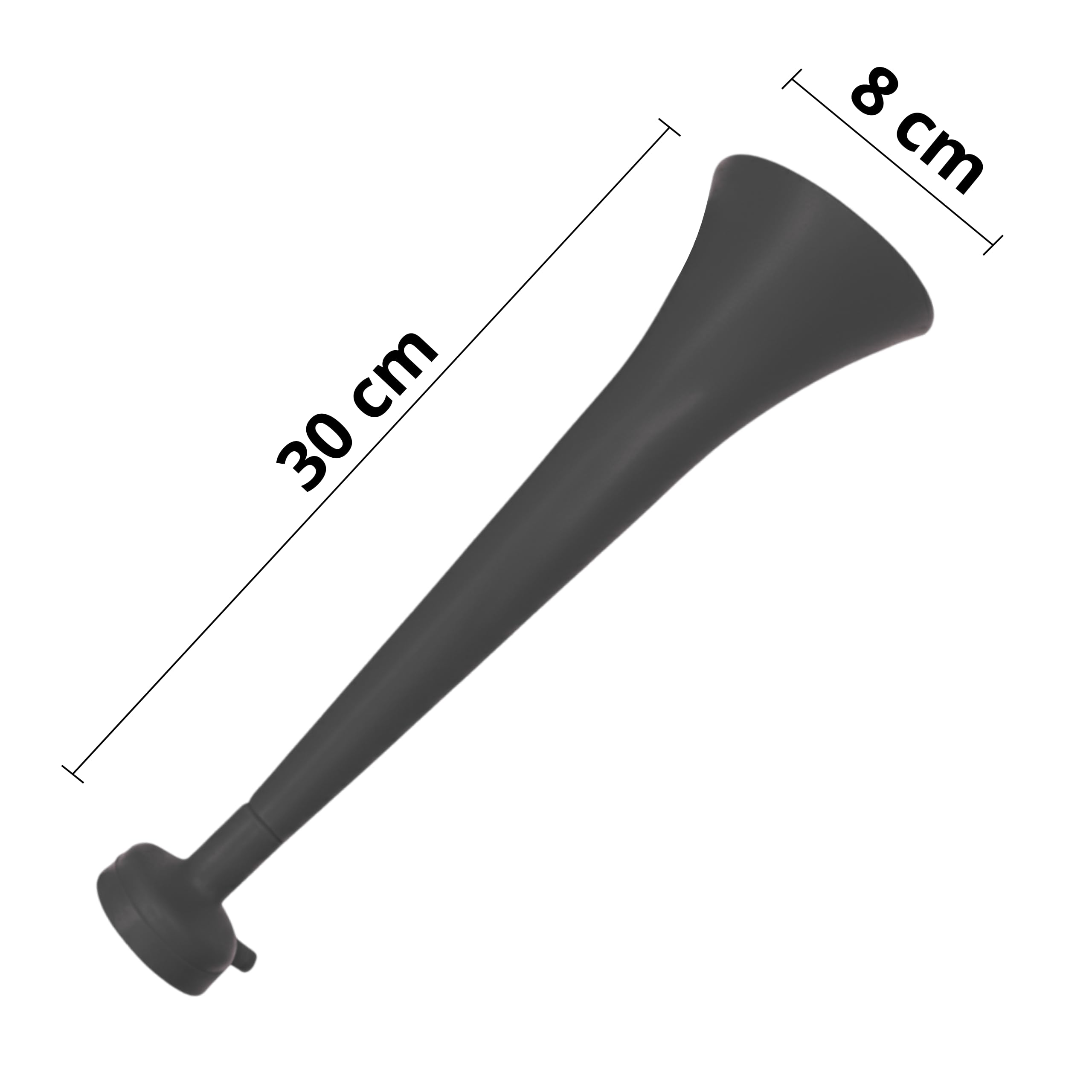 Pack 3 Vuvuzelas de Plástico Resistente. Trompetas de Animación para Fútbol, Eventos Deportivos y Fiestas. Bocina Ruido Extremo 120 DB. Cotillón para Aficionados - 3