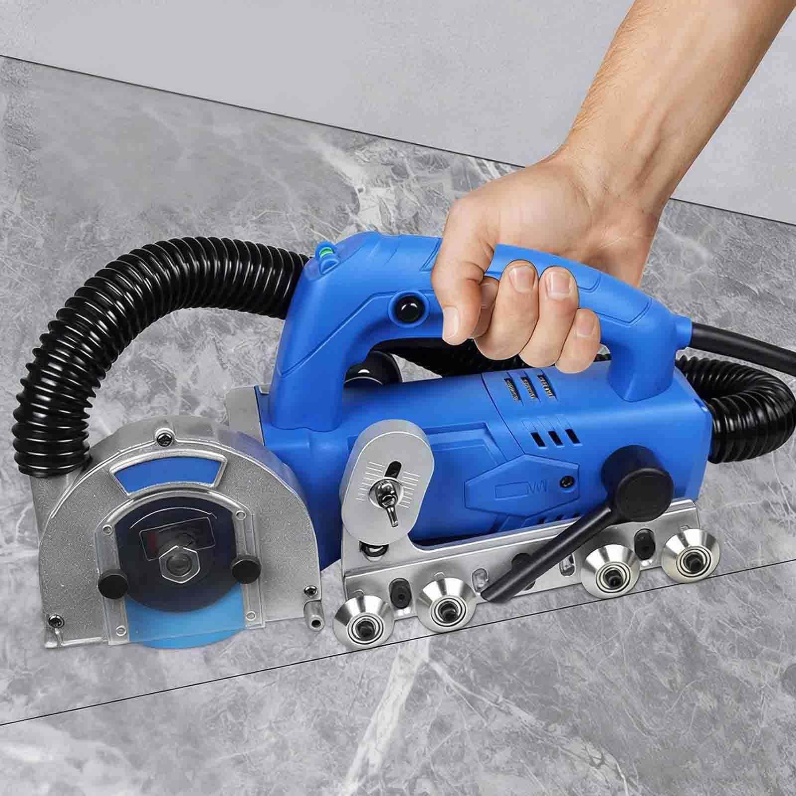 Máquina Limpiar Juntas Azulejos,Quitalechada Automático,Diseño Antipolvo Autoaspiradora,Eliminar Lechada Rejuntar Pisos,Cocina Baño Superficies Cerámicas 1*sawblade